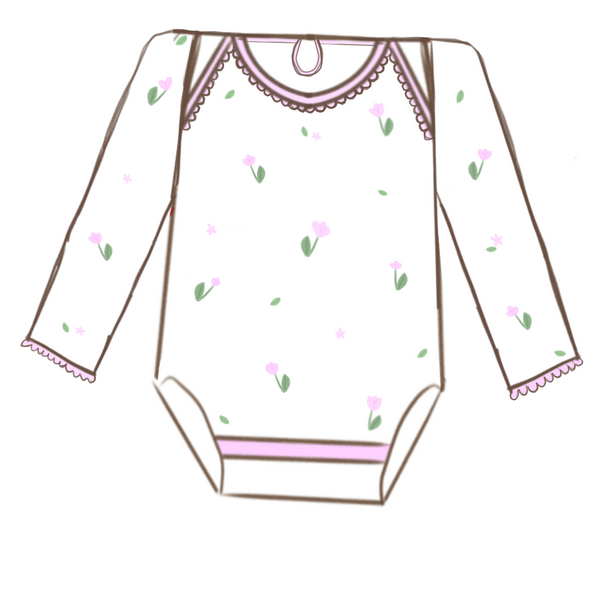 Pink Floral | Onesie